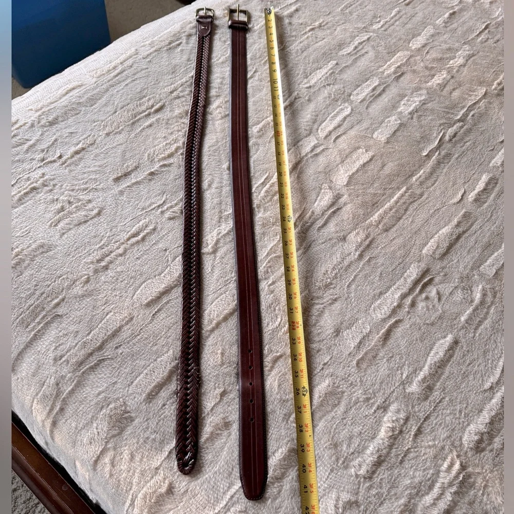 Men’s 2 Leather Belt Bundle